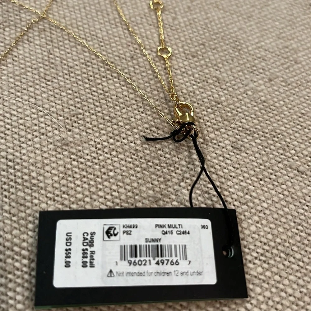 kate spade Pink Halo Pendant Necklace/NWT